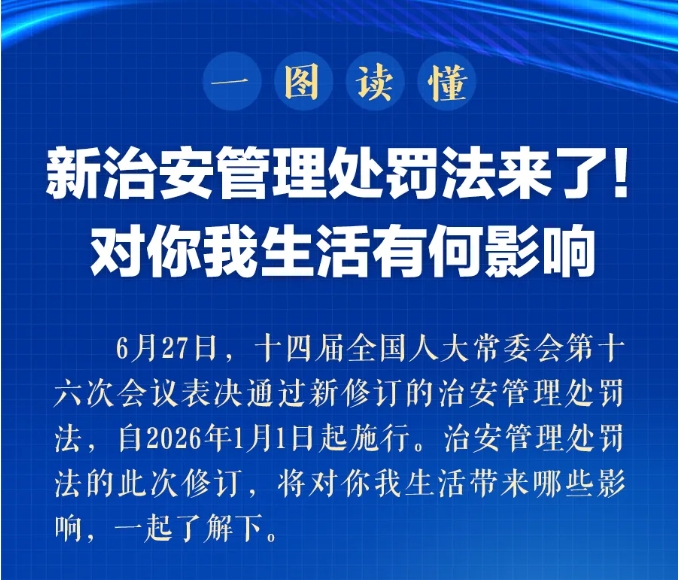 一图读懂丨新治安管理处罚法来了！对你我生活有何影响