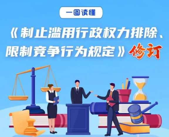 一图读懂丨新修订的《制止滥用行政权力排除、限制竞争行为规定》