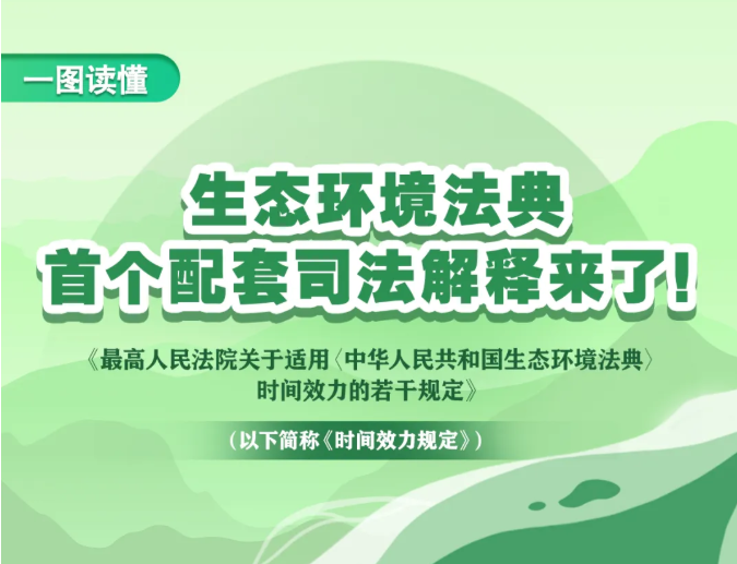 新旧法律如何衔接适用？一图读懂生态环境法典首个配套司法解释