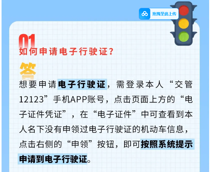 电子行驶证、电子驾驶证……都在这里申请！