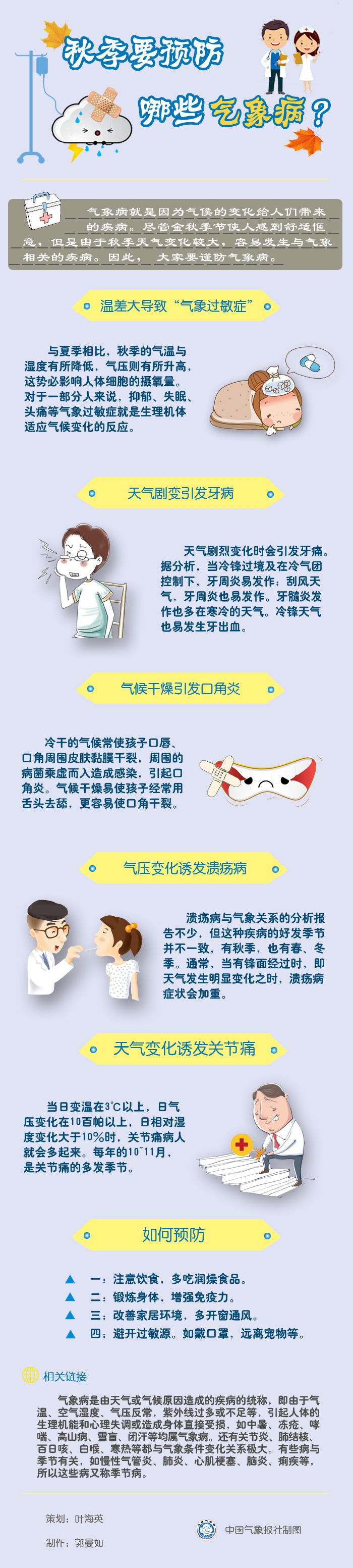 秋季需预防哪些气象病？
