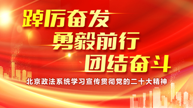 北京政法系统学习贯彻党的二十大会议精神
