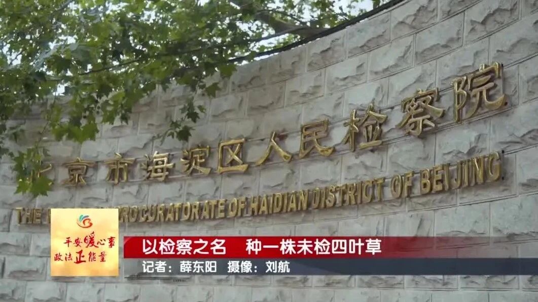 法治进行时 | 以检察之名 种一株未检“四叶草