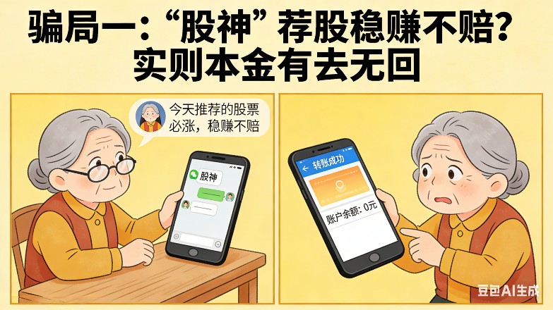 拆解老人理财三大骗局 助银发族守护钱袋子