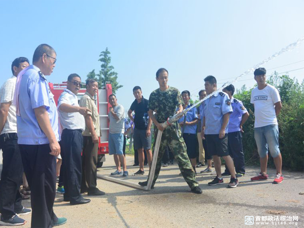 北京通州消防组织微型消防站队员开展业务技能培训