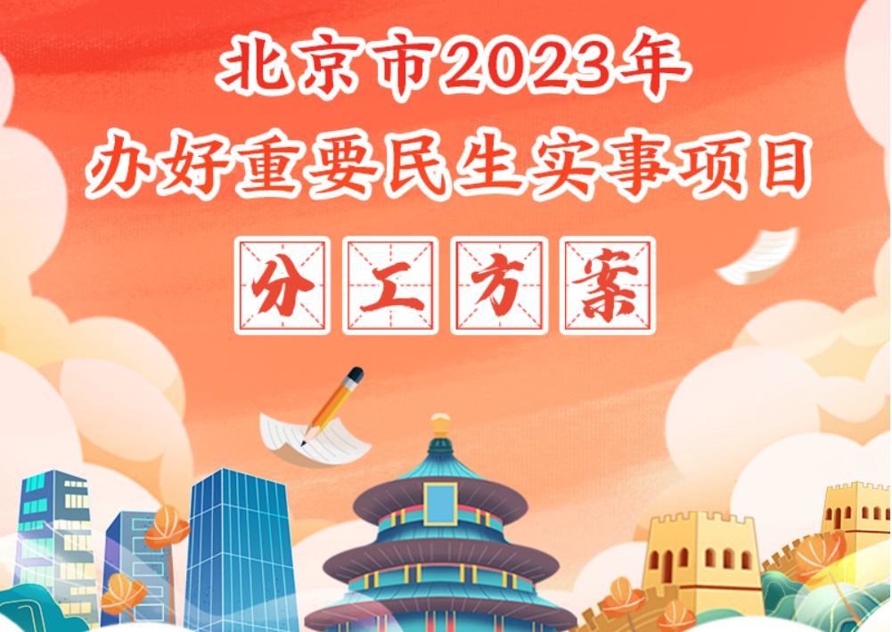 图解：北京市2023年办好重要民生实事项目分工方案