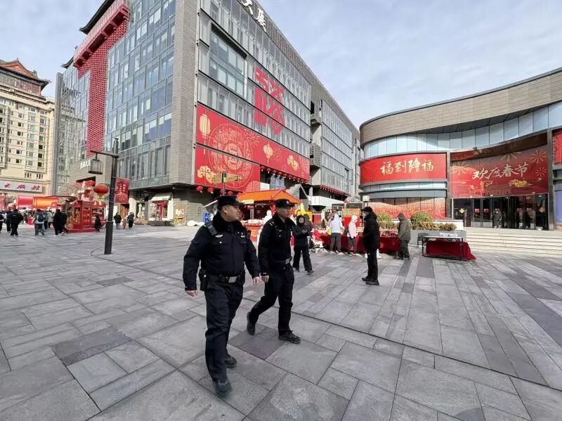 新春走基层｜民警在隆福寺守护百姓“隆福”年